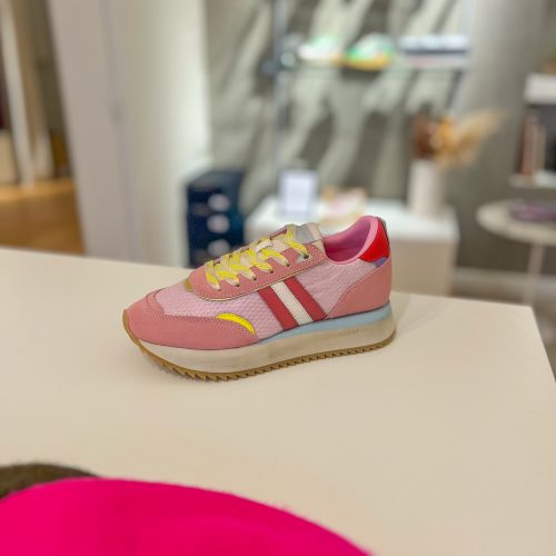 Baskets TORINO pink red yellow